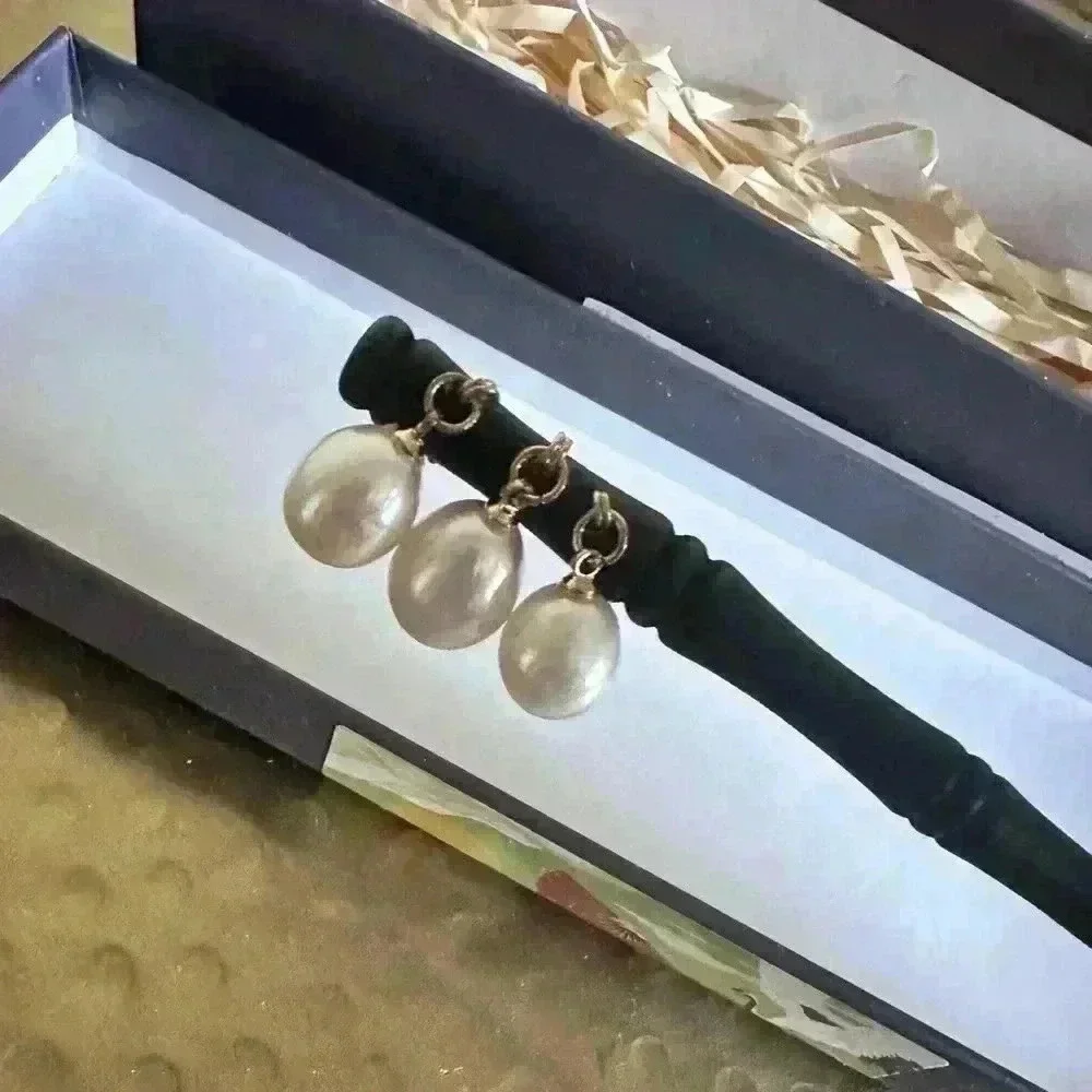 Ancient Style Wooden Pearl Chopstick Ponytail Holder